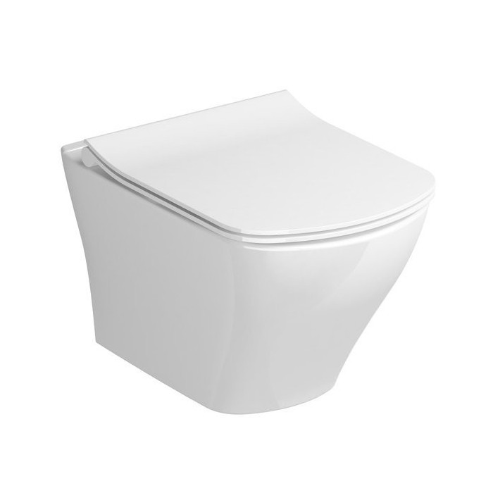 Hanging toilet bowl RAVAK Classic RimOff with a thin lid Classic SLIM soft close, GL20X01671
