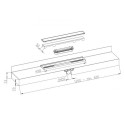 Shower channel sets HL Primus line with adhesive tile