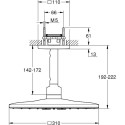 Statsioonaarne dušipea hoidikuga GROHE Rainshower SmartActive 310 mm Cube 2jet, 26481GN0