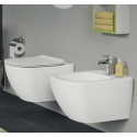 TECE concealed WC frame with black button Now the gasket is sturdy (4 in 1) + IDEAL STANDARD Tesi AquaBlade wall-mounted fixture