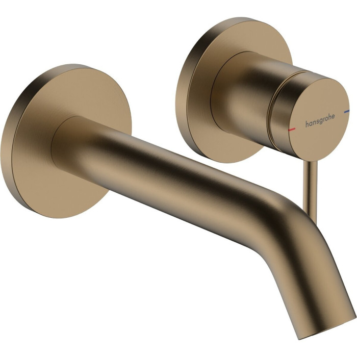 Potikendus segisti kraanikausile HANSGROHE Tecturis S 165 mm, hõõrdunud pronks, 73350140