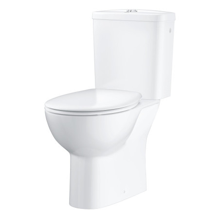 GROHE Bau Ceramic Rimless toilet with soft-closing seat, 39496000
