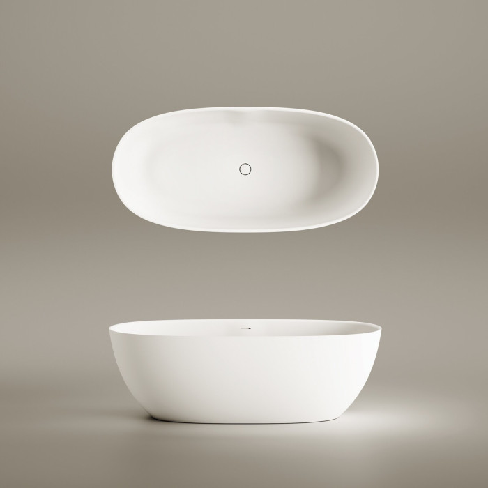 PAA Bella stone mass bathtub 800 x 1705 mm, white