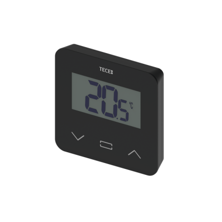 Pinnase termostaat TECEfloor SH-DT, vedelkristallkuvar, must