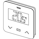 Pinnase termostaat TECEfloor SH-DT, vedelkristallkuvar, must