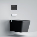 Hanging toilet with bidet function Rimless with seat and cover 800
