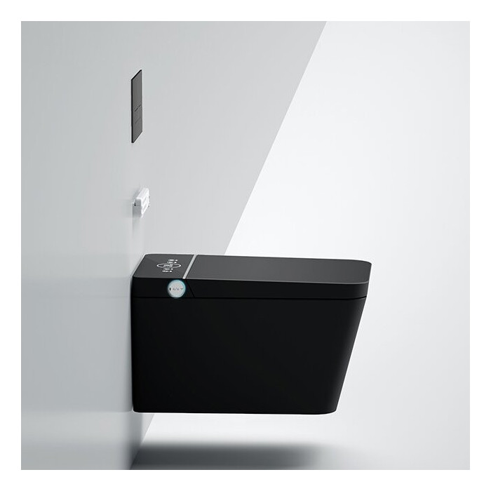 Hanging toilet with bidet function Rimless with seat and cover 800