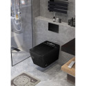 Hanging toilet with bidet function Rimless with seat and cover 800