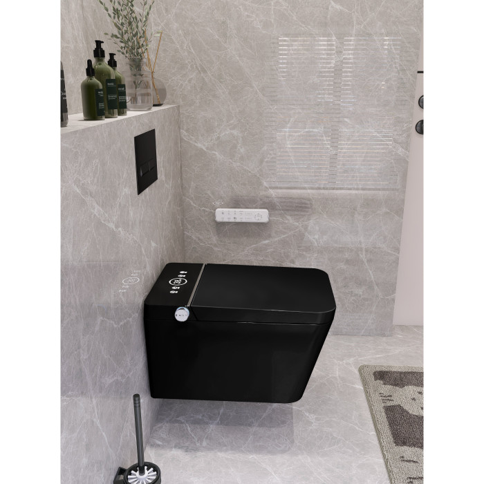 Rippuv WC koos bidetiga function Rimless koos iste ja kaanega 800
