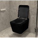 Hanging toilet with bidet function Rimless with seat and cover 800