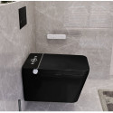 Hanging toilet with bidet function Rimless with seat and cover 800