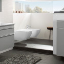 Подвесной унитаз VILLEROY & BOCH Venticello DirectFlush с тонким (узким) сиденьем с плавным закрыванием, покрытие Ceramic plus
