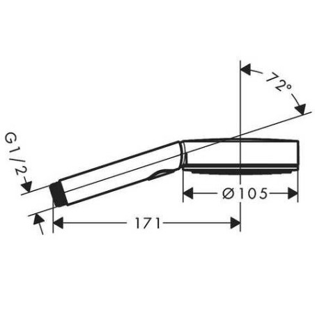 Dušipea HANSGROHE Pulsify Select S 3jet, 24111140