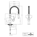 VILLEROY & BOCH Steel Expert Compact Kitchen Mixer, 92730006