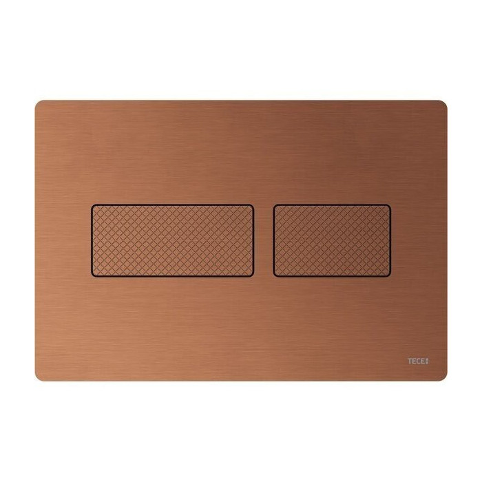 TECEsolid Water Drain Plate Matte Bronze with Diamond Texture
