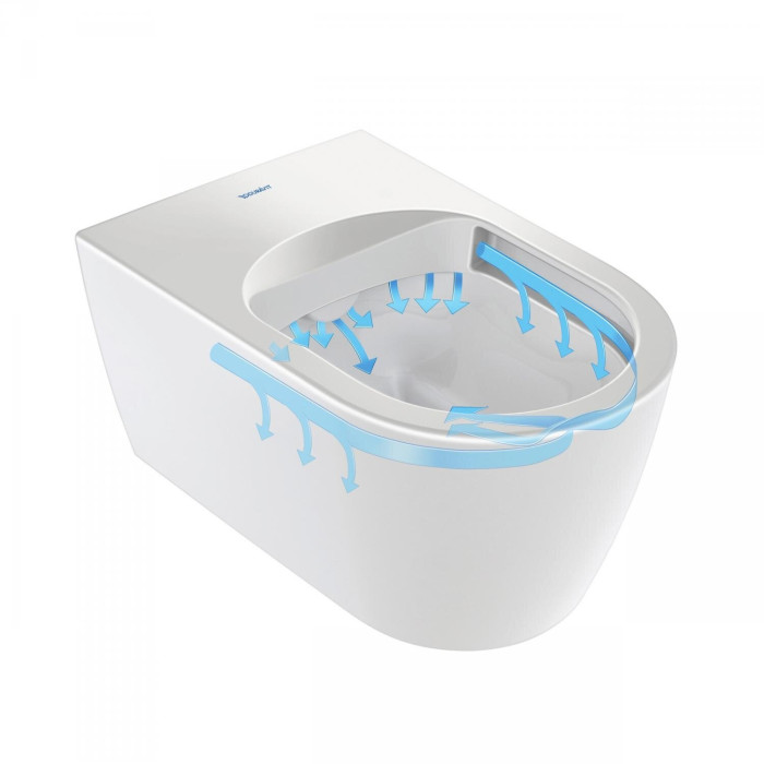 Подвесной унитаз с функцией биде DURAVIT SensoWash D-Neo Compact с крышкой с мягким закрыванием
