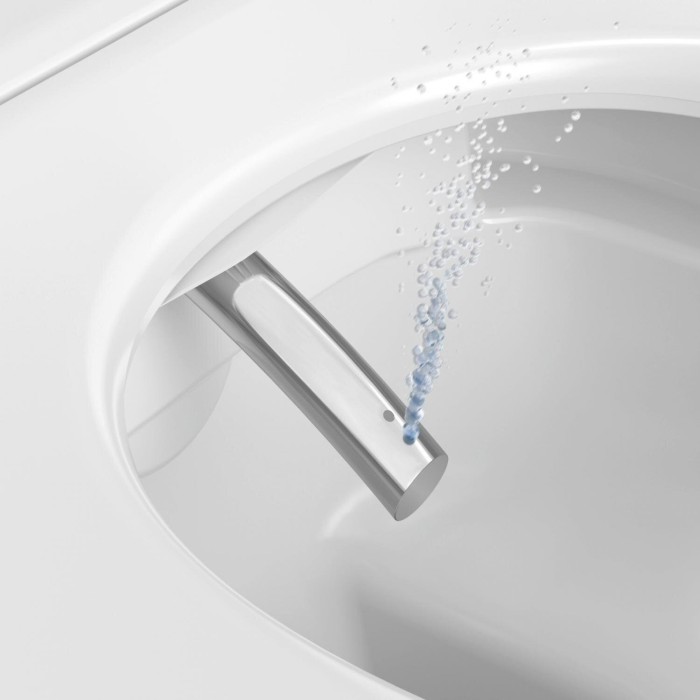 Подвесной унитаз с функцией биде DURAVIT SensoWash D-Neo Compact с крышкой с мягким закрыванием