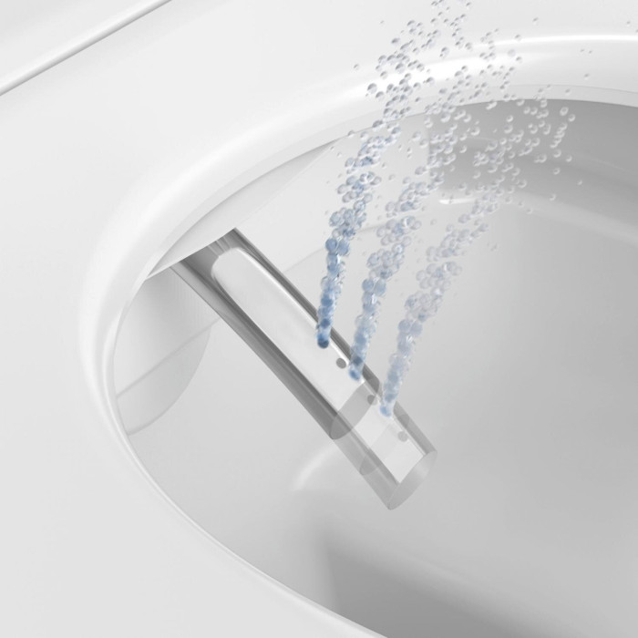 Rippuv üksus bidetifunktsiooniga DURAVIT SensoWash D-Neo Compact pehme sulgemise kaanega
