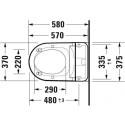 Hanging unit with bidet function DURAVIT SensoWash D-Neo Compact with soft-closing lid