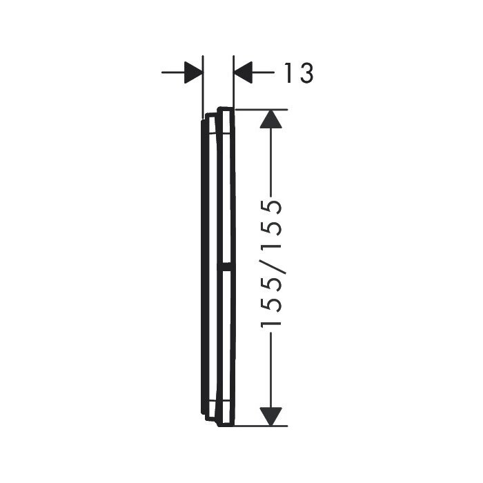 Potinkinis termostaatiline veesegisti HANSGROHE ShowerSelect Comfort E 1 funktsioon, 15574140