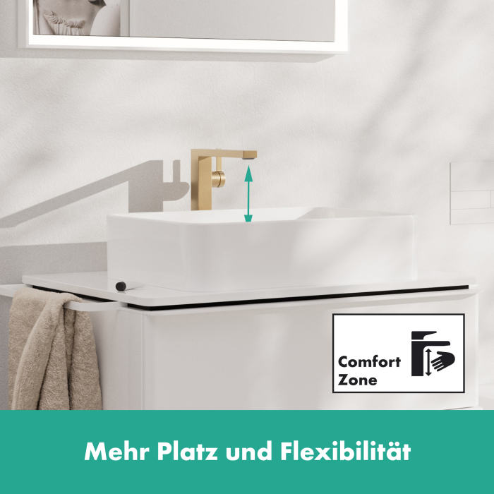 Смеситель для раковины с донным клапаном HANSGROHE Tecturis E 240, 73070140