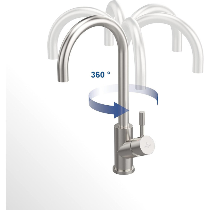 Sink mixer with pull-out spray VILLEROY&BOCH Umbrella Flex, 925400LC