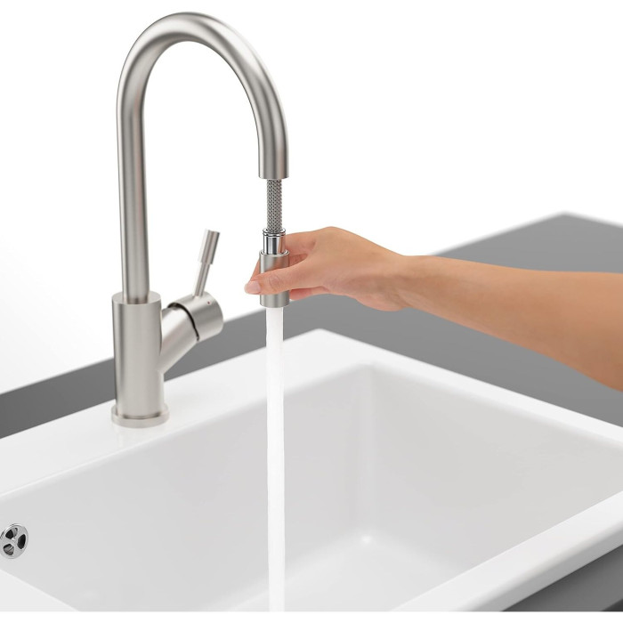 Sink mixer with pull-out spray VILLEROY&BOCH Umbrella Flex, 925400LC
