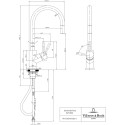 Смеситель для раковины с выдвижным душем VILLEROY&BOCH Umbrella Flex, 925400LC
