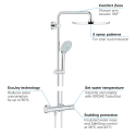 Termostaatiline vann-dušisüsteem GROHE Euphoria 310 koos käsidušiga Euphoria 110 massaaž, 26075GN0