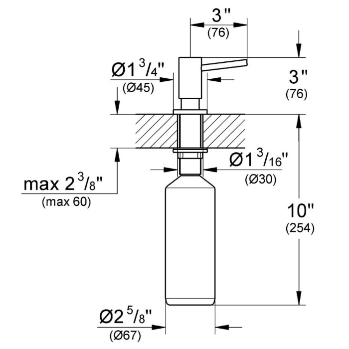 GROHE Cosmopolitan liquid soap dispensers, 40535GL0