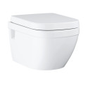GROHE Euro Ceramic Rimless wall-mounted toilet with seat and soft-closing lid, 39703000