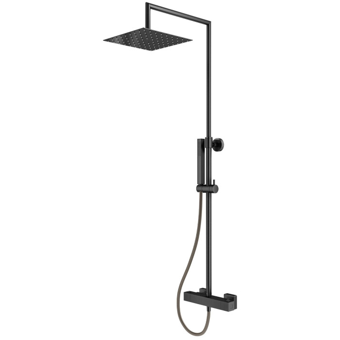 Thermostatic shower system with handheld shower MARINER WLS5301, gun metal