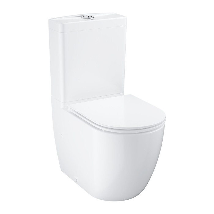 Paigaldatav WC-pott GROHE Bau Ceramic pehme sulgemise kaanega, külgühendus