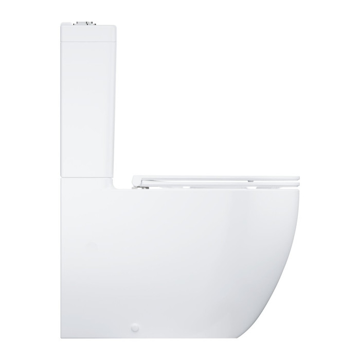 Устанавливаемый унитаз GROHE Bau Ceramic с мягким закрыванием крышки, боковое подключение