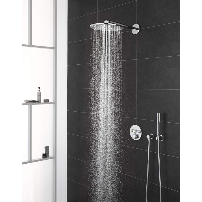 GROHE Atrio Rainshower Cosmopolitan 310 thermostatic shower system, stainless steel