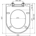 Крышка для унитаза RAVAK Uni Chrome с мягким закрыванием, X01549
