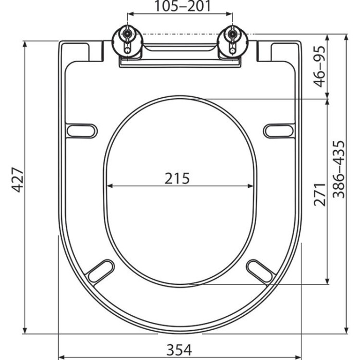 RAVAK Uni Chrome soft-closing toilet seat, X01549