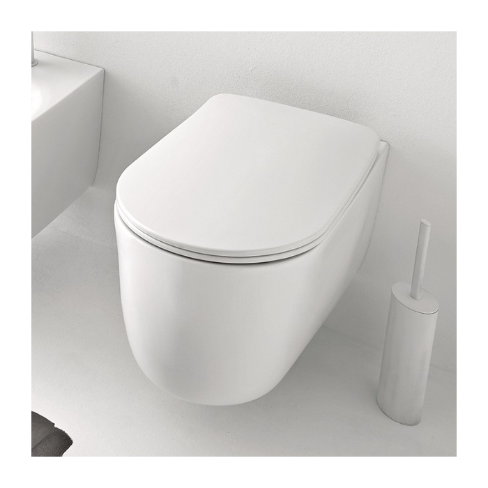 Rippuv WC KERASAN Nolita NoRim pehmendava kaanega, 531401+539101