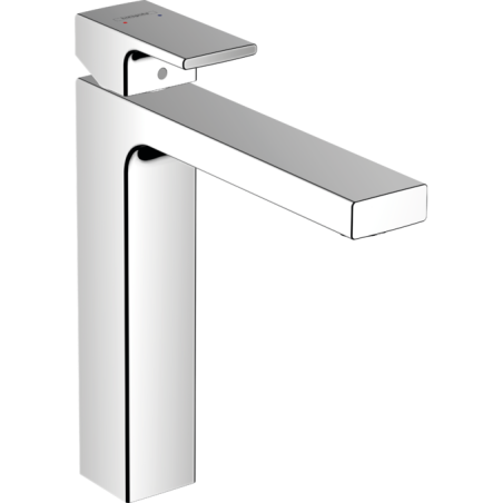 Смеситель для раковины с донным клапаном HANSGROHE Vernis Shape 190, 71590000