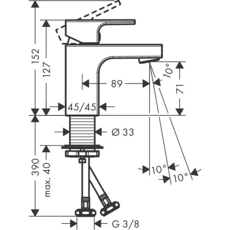 Käesegisti HANSGROHE Vernis Shape 70, 71567670
