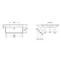 Умывальник VILLEROY & BOCH Avento 1000 x 470 мм