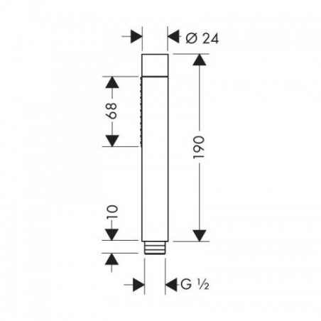 Душевая насадка HANSGROHE Axor Starck 2jet, 28532000