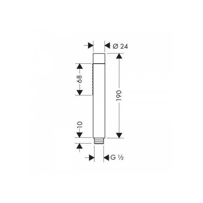 Dušipea HANSGROHE Axor Starck 2jet, 28532000