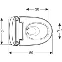 Умный подвесной унитаз с функцией биде GEBERIT AquaClean Mera Classic, 146201111