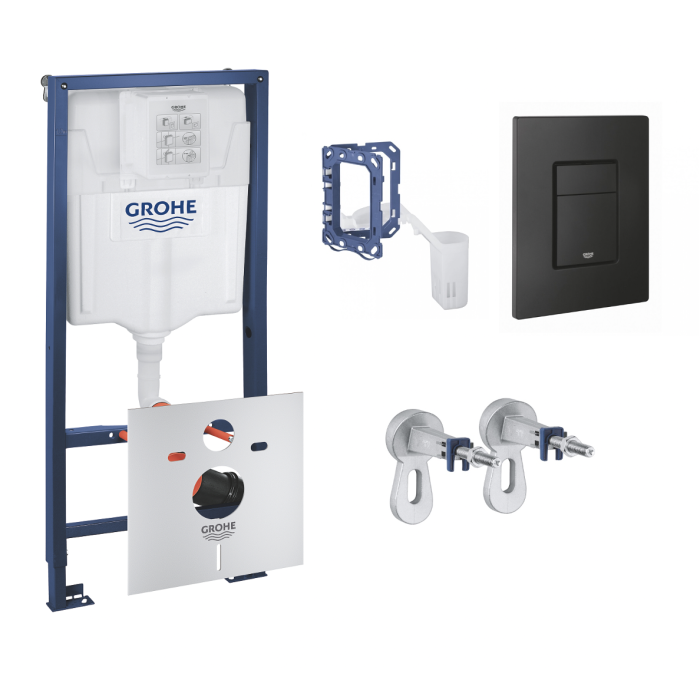 Комплекты рам для инсталляции (WC) GROHE Rapid SL 5 в 1 Skate Cosmopolitan Phantom black