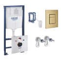 Potinkinio (WC) raami komplekt GROHE Rapid SL 5 in 1 Skate Cosmopolitan Harjaga jahe päikesetõus