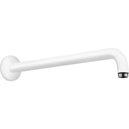 Shower head holder from the wall HANSGROHE 38.9 cm, Matt White, 27413700