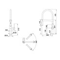 Kitchen mixer with flexible hose BLANCO Sonea-S Flexo, 526616