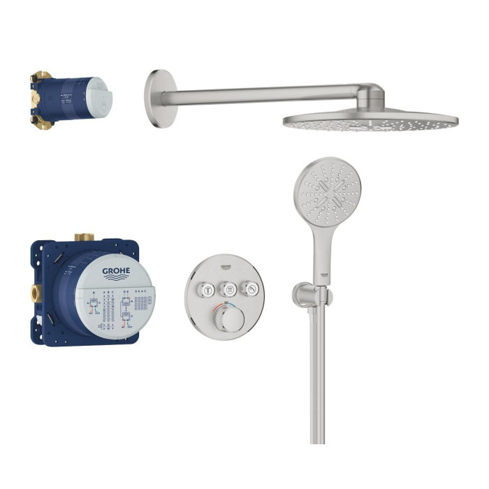 Built-in thermostat for shower sets GROHE Grohtherm SmartControl Rainshower SmartActive 310, 34863DC0