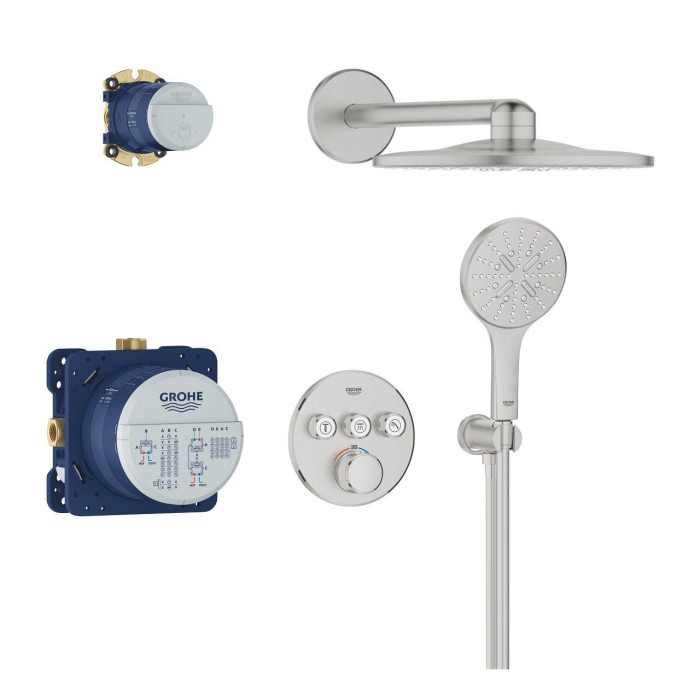Встраиваемый термостат для душевых комплектов GROHE Grohtherm SmartControl Rainshower SmartActive 310, 34863DC0